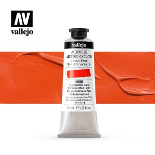 Vallejo Acrylic Artist -806 Cadmium Red Light