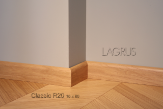 Lagrus Classic R20 Fornir dąb listwa 16x80x2420 mm