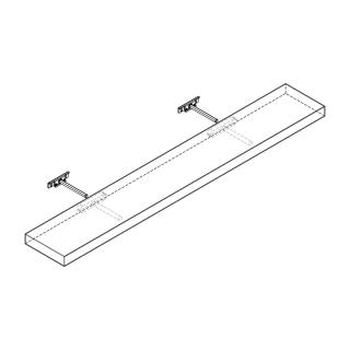 PÓŁKA 100 cm ŚCIENNA GŁĘBOKA NA 15 CM OLIVIA SOFT