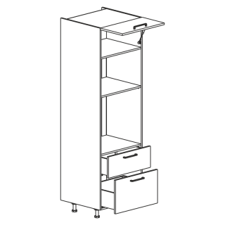 Słupek do piekarnika i mikrofali 60 cm + 2 szuflady KAMMONO F