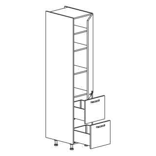 Słupek kuchenny 1 drzwi + 2 szuflady 40 cm KAMMONO F