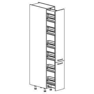 Słupek z koszem cargo MAX 30 cm KAMMONO F