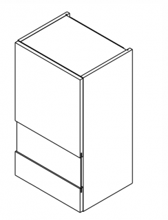 Szafka kuchenna górna, witryna 40 cm KAMMONO K2