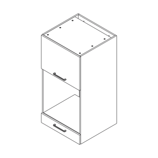 Szafka nad zmywarkę do zabudowy piekarnika 60 cm KAMMONO P4