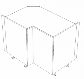 Szafka narożna lewa 100/70 cm KAMMONO K2