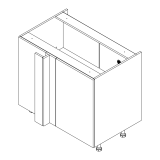 Szafka narożna lewa 110/65 cm do półki OPTIMA KAMMONO P2