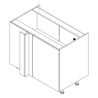 Szafka narożna lewa 115/65 cm do półki OPTIMA KAMMONO K2