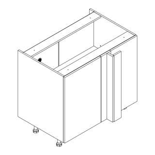 Szafka narożna prawa 110/65 cm do półki OPTIMA KAMMONO P2