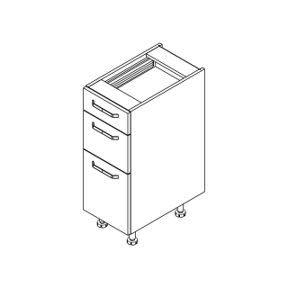 Szafka z trzema szufladami 30 cm KAMMONO P2