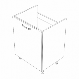 Szafka zlewozmywakowa 60 cm KAMMONO P2