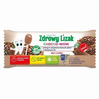 18862 Zdrowy lizak Chocco-Wow o smaku kakao Starpharma, 6g. Zdrowy Lizak