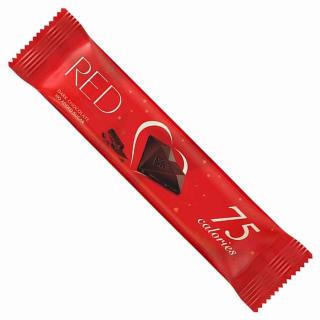 Baton z ciemnej czekolady bez dodatku cukru, tylko 75 kalorii RED Delight 26g. RED