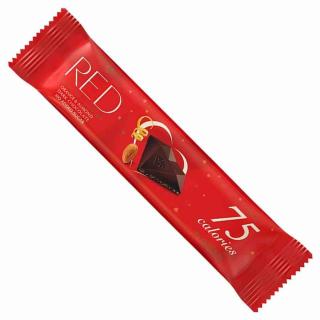 Baton z ciemnej czekolady z migdałami i skórką z pomarańczy bez dodatku cukru, tylko 75 kalorii RED Delight 26g. RED