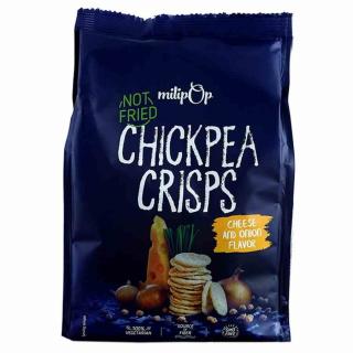 Chipsy z ciecierzycy o smaku serowo-cebulowym Milipop, 90g. Milipop