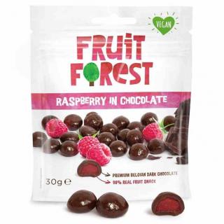 Owocożelki z maliną w czekoladzie Fruit Forest 30g. Fruit Forest