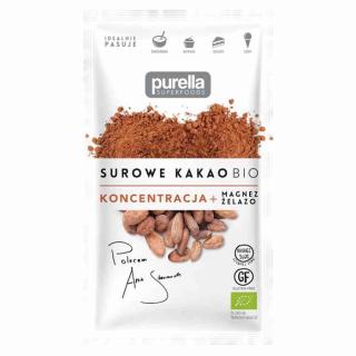 Surowe kakao sproszkowane Purella Superfoods BIO 40g. Purella
