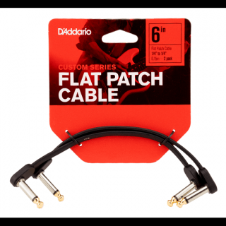 2-Pack D'Addario Flat Patch Cable 15 cm