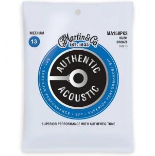 3-Pack Martin (13-56) Authentic Acoustic SP