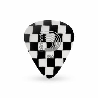 D'Addario Checkerboard Celluloid Guitar Picks Medium 0.70 mm