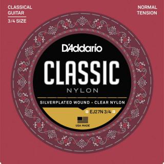 D'Addario Classic Nylon Normal Tension 3/4