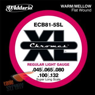 D'Addario ECB81-5SL (45-132) Chromes Super Long Scale