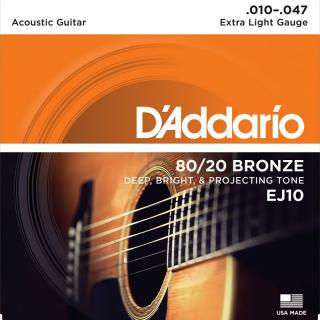 D'Addario EJ (10-47) 80/20 Bronze