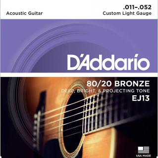 D'Addario EJ (11-52) 80/20 Bronze