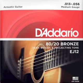 D'Addario EJ (13-56) 80/20 Bronze