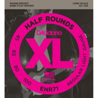 D'Addario ENR71 (45-100) Half Rounds Long Scale