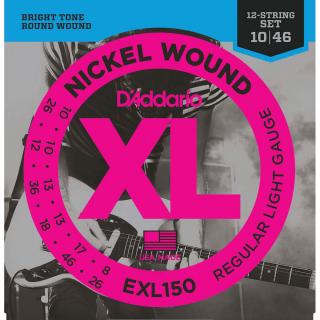 D'Addario EXL (10-46/10-26) 12-String Nickel Wound