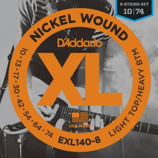 D'Addario EXL (10-74) Nickel Wound