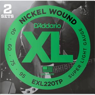 D'Addario EXL (40-95) Nickel Wound DwuPak