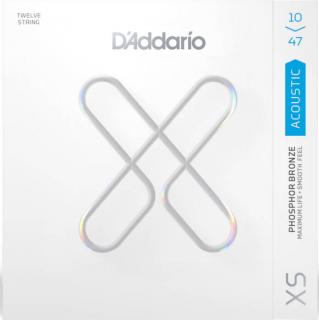 D'Addario XS (10-47) Light Phosphor Bronze 12-Strunowa