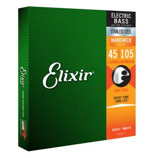 Elixir (45-105) NanoWeb Stainless Steel