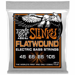 Ernie Ball (45-105) Slinky Flatwound Cobalt