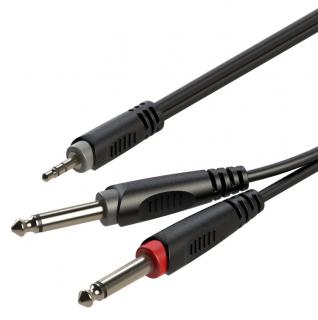Kabel Audio Roxtone 2 x Jack 6.3 mm - Jack 3.5 mm 2 m