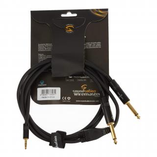 Kabel Soundsation Wiremaster 2 x Jack 6.3 - TRS 3.5 mm 1,5 m