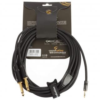 Kabel Soundsation Wiremaster 2 x Jack 6.3 - TRS 3.5 mm 5 m