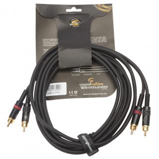 Kabel Soundsation Wiremaster 2 x RCA - 2 x RCA 3 m