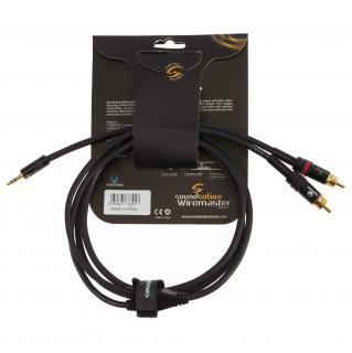 Kabel Soundsation Wiremaster 2 x RCA - Jack TRS 3.5 mm 1.5 m