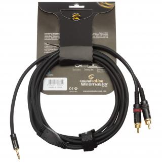 Kabel Soundsation Wiremaster 2 x RCA - Jack TRS 3.5 mm 3 m
