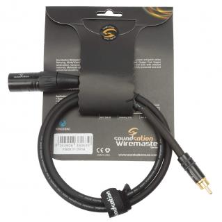 Kabel Soundsation Wiremaster RCA Męski - XLR Męski 0.9 m