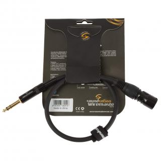 Kabel Soundsation Wiremaster XLR Męski - Jack TRS 6.3 mm 0.5 m