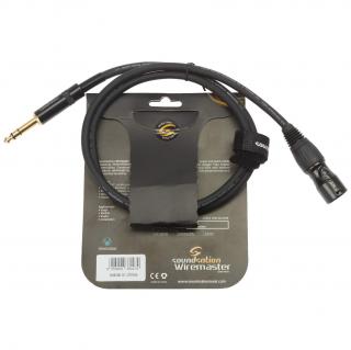 Kabel Soundsation Wiremaster XLR Męski - Jack TRS 6.3 mm 1 m