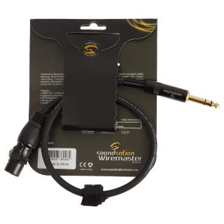 Kabel Soundsation Wiremaster XLR Żeński - Jack TRS 6.3 mm 0.5 m