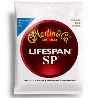 Martin (13-56) 80/20 Bronze SP Lifespan Cleartone Coated Medium