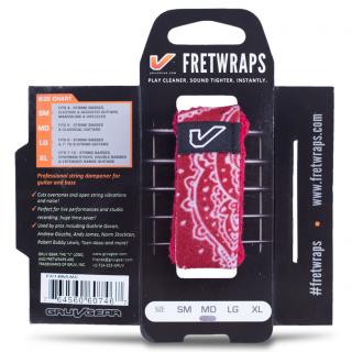 Opaska Tłumiąca Gruv Gear FretWraps Czerwona Bandana Small