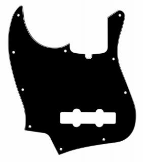 Pickguard do 4-strunowych Basów typu J-Bass Black, Lefthand