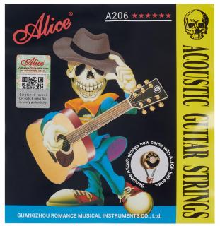 Struny do Gitary Akustycznej Alice (11-52) A206-SL