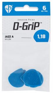 Zestaw 6 Kostek D-GRIP Jazz A 1.18 mm